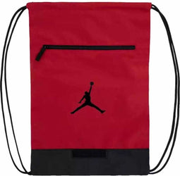 Nike Air Jordan Gym- Fitnesstas met Koordjes + Voorvak met Ritssluiting (30,5 x 33,1 x 10,2 cm)