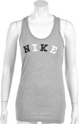 Nike Block Tank - Sportshirt - Dames - Maat XL - Melange Grijs