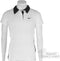 Nike - Border Tennis Polo - Tennis Polo Meisjes - 140 - 152 - Wit/Zwart