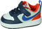 Nike court borough low recraft in de kleur blauw.