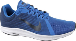 Nike Downshifter 8 Hardloopschoenen Heren Hardloopschoenen - Maat 42 - Mannen - blauw/zwart