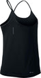 Nike Dry Miler Tank - Sporttop - Dames - Maat L - Black/Black/(Reflective Silv)