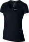Nike Dry Miler Top V-Neck Sportshirt Dames - Black/Black/(Reflective Silv)