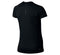Nike Dry Miler Top V-Neck Sportshirt Dames - Black/Black/(Reflective Silv)