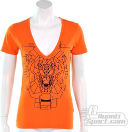 Nike - Dutch Womens V-neck Tee - Nike Damesshirts - S - Oranje
