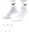 Nike Everyday Cushion Ankle Sokken Sokken (regular) - Maat 38-42 - Unisex - wit/zwart
