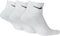Nike Everyday Cushion Ankle Sokken Sokken (regular) - Maat 38-42 - Unisex - wit/zwart