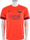 Nike FC Barcelona Short Sleeve Away Stadium Jersey - Sportshirt - Heren - Maat M - Fluor Crimson;Navy;Red