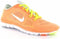 Nike Free 5.0 Trainer Fit 4 - Hardloopschoenen - Barefoot - Vrouwen - Maat 36 - Oranje/ Fluor Geel