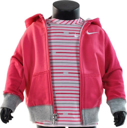 Nike GFX Tee + Hoody Gift Pack - T-shirt - Kinderen - Maat 24 - 36 Months - Roze;Grijs