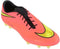 Nike Hypervenom Phatal FG - Veldvoetbalschoenen - Volwassenen - Maat 43 - Bright Crimson/ Hyper Punch/ Metallic Gold Coin/ Volt