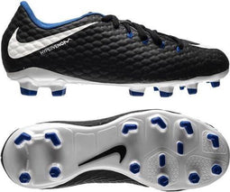 Nike Hypervenom Phelon III FG Voetbalschoenen - Maat 38.5 - Unisex - zwart/wit/blauw