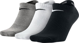 Nike Lightweight No-Show Sportsokken - Maat 46-50 - Unisex - wit/zwart/grijs
