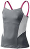 Nike - Maria FO Open Tank Youth - Tennis Kinder Top - 128 - 140 - Grijs/Roze
