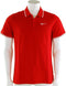 Nike N.E.T. Pique Polo - Sportpolo - Heren - Maat S - Red/White