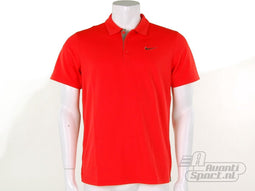 Nike - N.E.T. Waffle Polo - Nike Tennis Polo's - S - LightRed/Grey