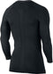 Nike Pro Top Ls Compression Sportshirt Heren - Zwart