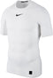 Nike Pro Top Ss Comp Sportshirt Heren - White/Black/(Black) - Maat XXL