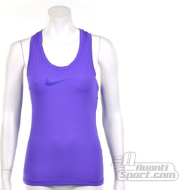 Nike - Slim Sculpt Sleeveless Baselayer - Nike Trainingsshirt - XL - Paars