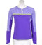 Nike Sphere Dry Long Sleeve Half - Sportshirt - Dames - Maat XL - Paars;Geel;Wit