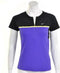 Nike Sphere Short Sleeve 1/2 Zip Top - Sportshirt - Dames - Maat L - Paars;Zwart;Geel