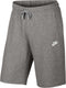 Nike Sportswear Club Short Jersey Sportshort Heren - Dk Grey Heather/White