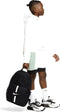 Nike Sporttas Kinderen en volwassenen - zwart/wit