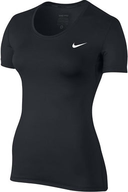 Nike Sporttop performance Dames PRO SHORT SLEEVE - 725745 10 Zwart