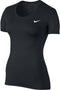 Nike Sporttop performance Dames PRO SHORT SLEEVE - 725745 10 Zwart