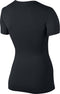 Nike Sporttop performance Dames PRO SHORT SLEEVE - 725745 10 Zwart