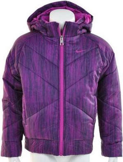 Nike Ultra Warm Puffy Jacket - Jas - Kinderen - Maat 116 - 122 - Paars