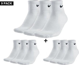 Nike - Value Cotton Quarter 9 Pack - Unisex - maat 38-42