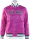 Nike Varsity Satin Jacket - Jas - Kinderen - Maat 152 - 158 - Paars;Donker Paars;Wit