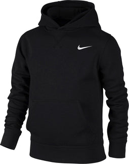 Nike YA76 Brushed Fleece Hoody Junior Sporttrui casual - Maat L - Unisex - zwart Maat L - 152/158