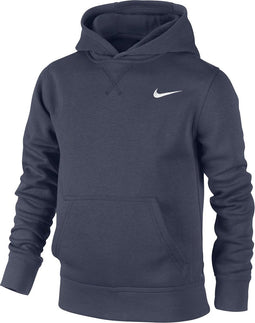 Nike YA76 Brushed Fleece Hoody Junior Sporttrui casual - Maat L - Unisex - blauw Maat L - 152/158