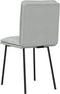vidaXL - Eetkamerstoelen - 2 - st - fluweel - lichtgrijs