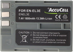 Nikon EN-EL3 batterij als replica van AccuCell ook geschikt voor EN-EL3a, D50, D70