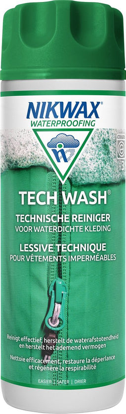 Nikwax Tech Wash, reiniging voor outdoor jassen en kleding 300ml