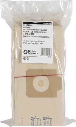 Nilfisk 10x Vacuum Cleaner Bags For Vp 930 Eco Hepa