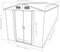 vidaXL - Tuinschuur - 257x298x178 - cm - metaal - grijs