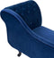 NIMES - Chaise longue - Blauw - Rechterzijde - Fluweel
