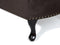 NIMES - Chaise longue - Bruin - Linkerzijde - Fluweel