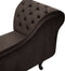 NIMES - Chaise longue - Bruin - Linkerzijde - Fluweel