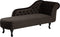 NIMES - Chaise longue - Bruin - Rechterzijde - Fluweel