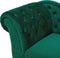 NIMES - Chaise longue - Groen - Linkerzijde - Fluweel
