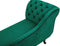 NIMES - Chaise longue - Groen - Linkerzijde - Fluweel