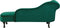 NIMES - Chaise longue - Groen - Linkerzijde - Fluweel