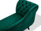 NIMES - Chaise longue - Groen - Linkerzijde - Fluweel