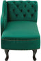 NIMES - Chaise longue - Groen - Rechterzijde - Fluweel