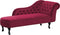 NIMES - Chaise longue - Rood - Rechterzijde - Fluweel